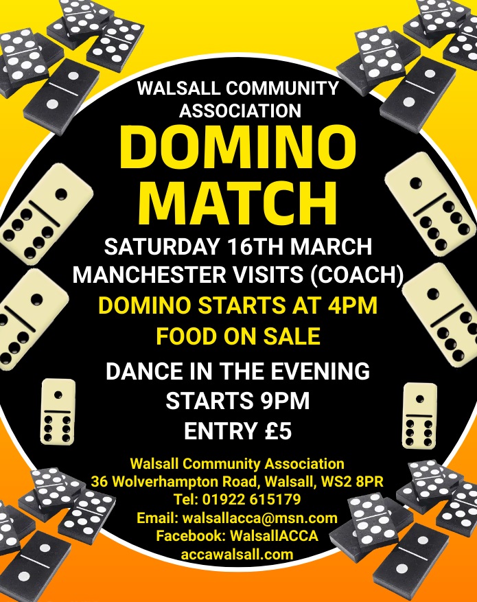 Domino Match – Saturday 16th March – Thank You!