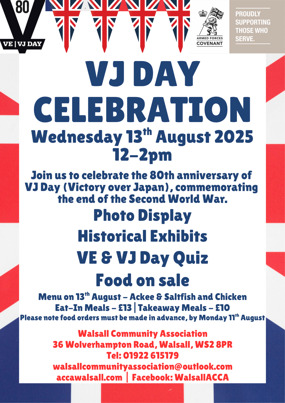 WCA VJ Day&nbsp;Celebration