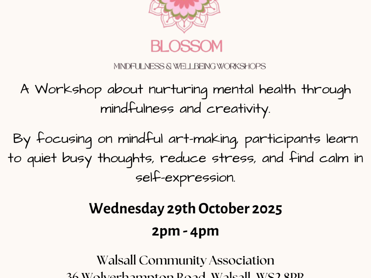 🌿 Mindfulness and Wellbeing at Walsall Community Association&nbsp;🌿