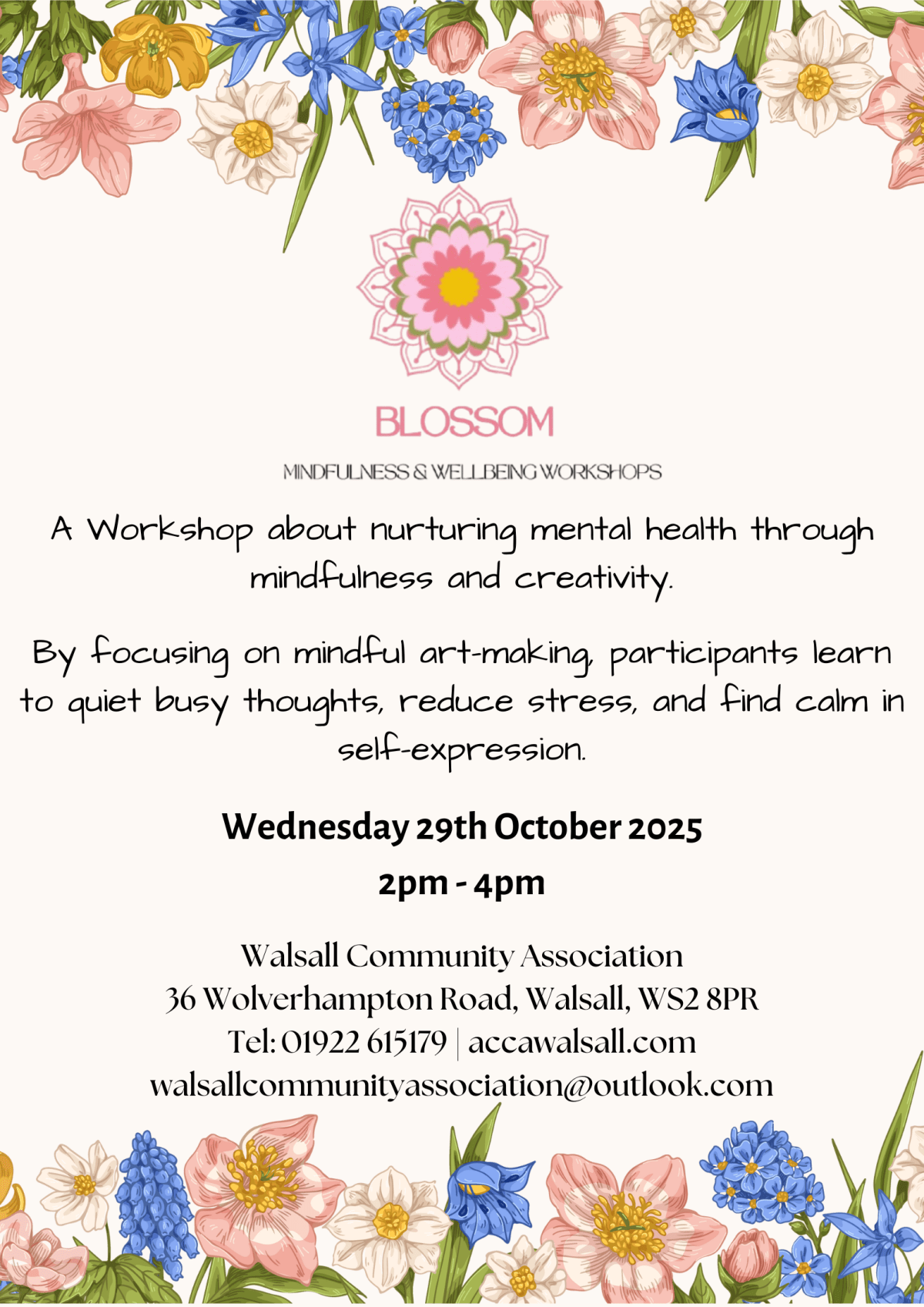 🌿 Mindfulness and Wellbeing at Walsall Community Association&nbsp;🌿