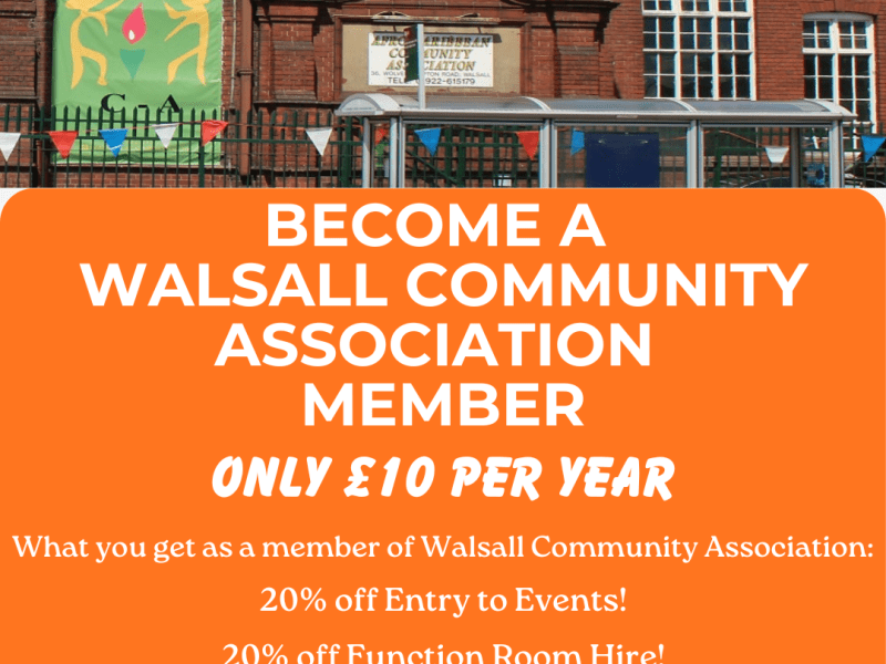 Walsall Community Association&nbsp;Membership
