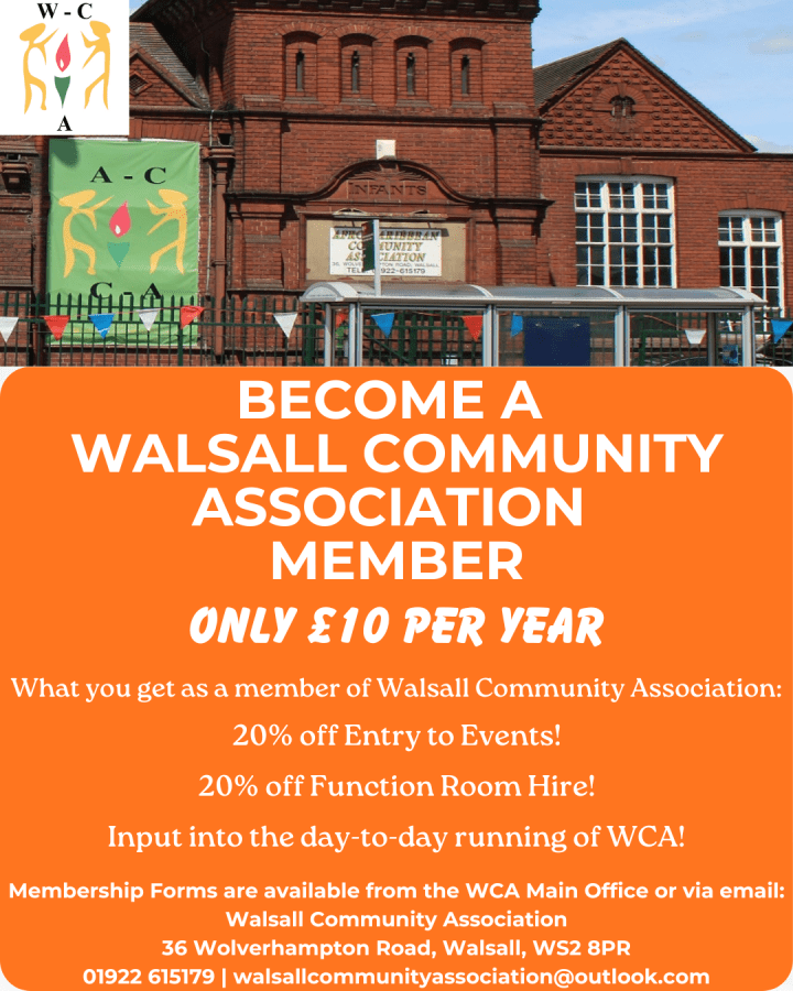 Walsall Community Association&nbsp;Membership