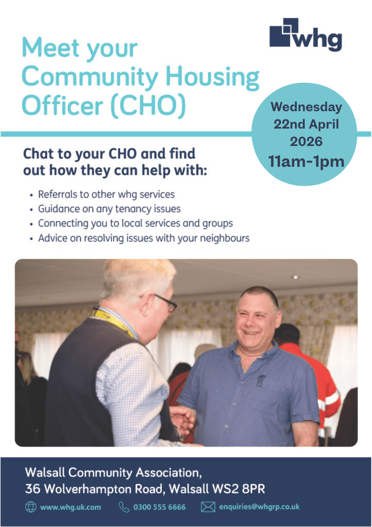 WHG – Meet Your Community Housing Officer – April&nbsp;2026
