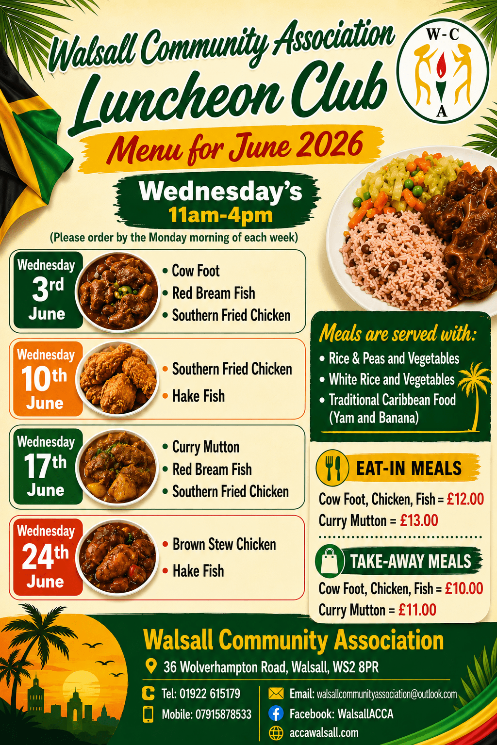 WCA COMMUNITY HUB AND LUNCHEON CLUB (JUNE&nbsp;2026)