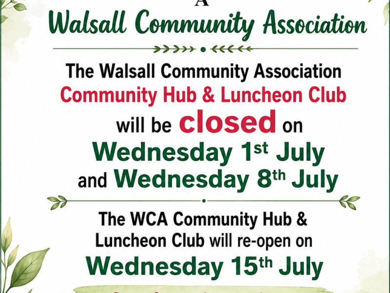 WCA COMMUNITY HUB AND LUNCHEON&nbsp;CLUB