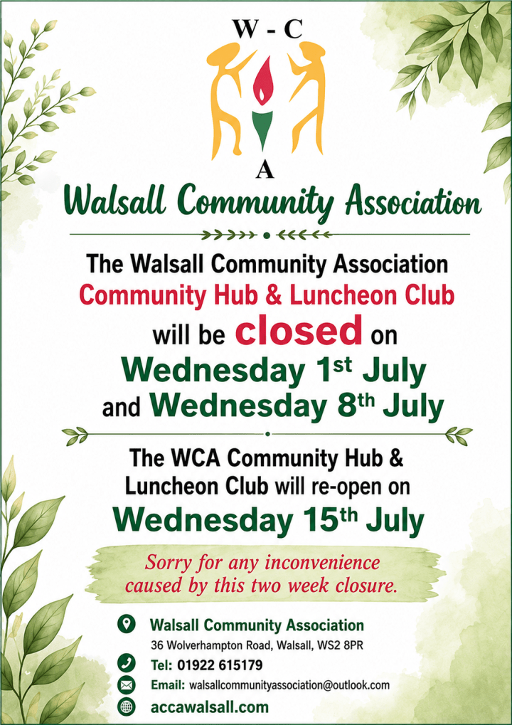 WCA COMMUNITY HUB AND LUNCHEON&nbsp;CLUB