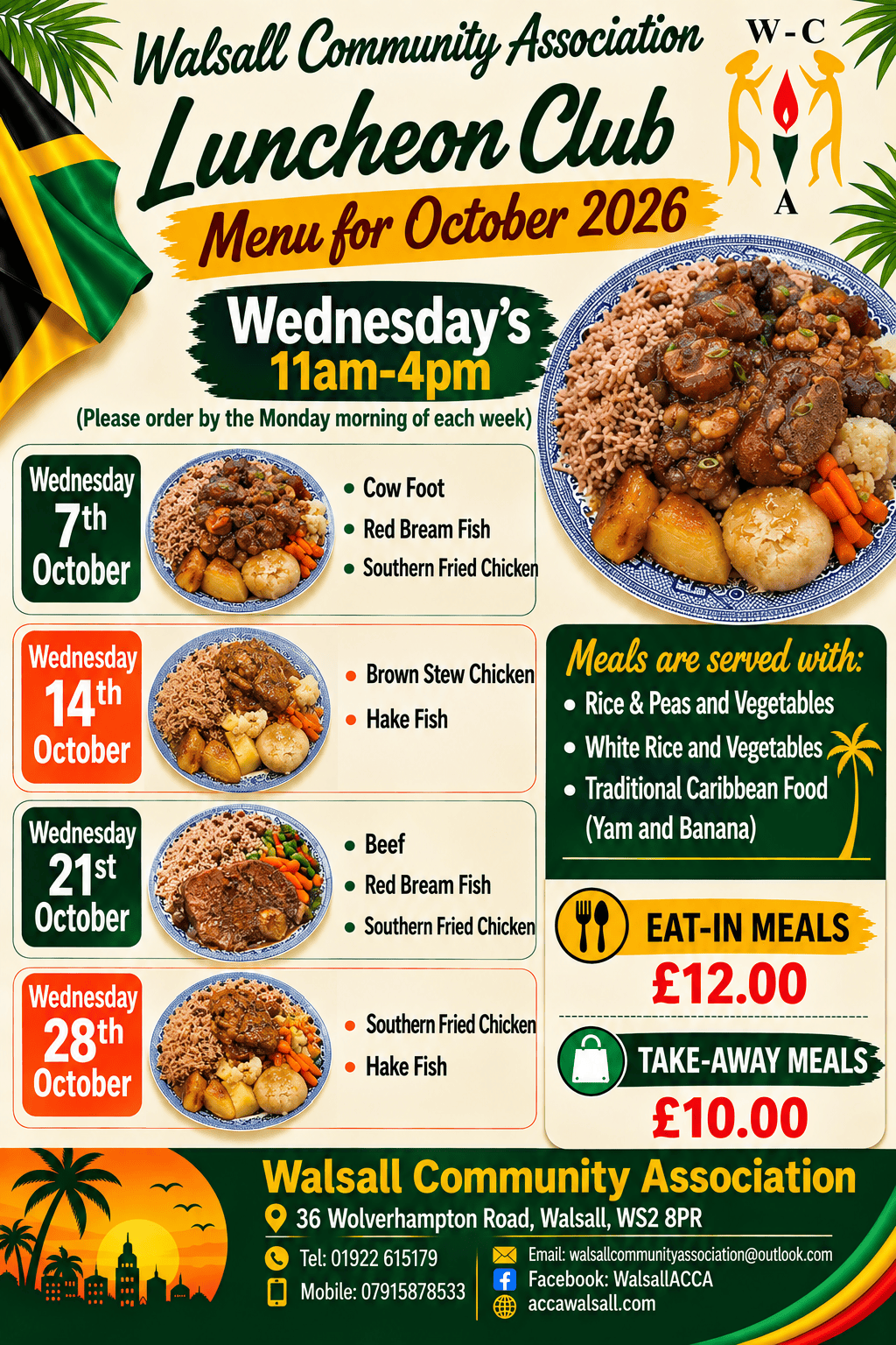 WCA COMMUNITY HUB AND LUNCHEON CLUB (OCTOBER&nbsp;2026)
